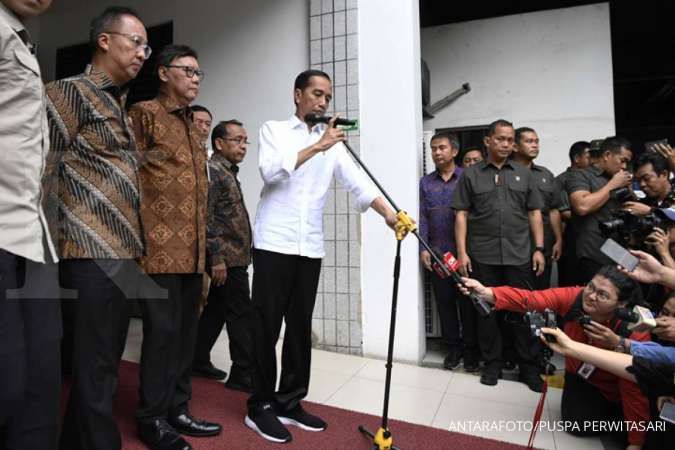 Presiden Jokowi kembali menjenguk Menko Polhukam Wiranto di RSPAD