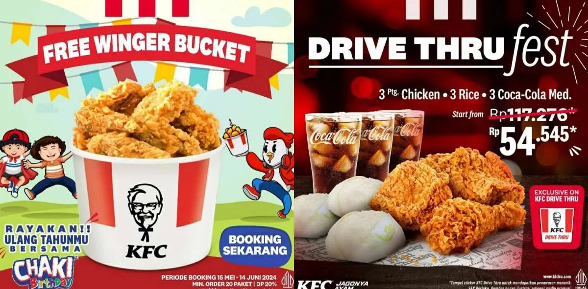 Promo KFC Juni 2024, Lakukan DP Ultah Chaki Birthday Dapat Free Winger Bucket