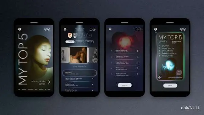 Penggemar Ariana Grande Bisa Nikmati Fitur Baru Ini di Spotify lo