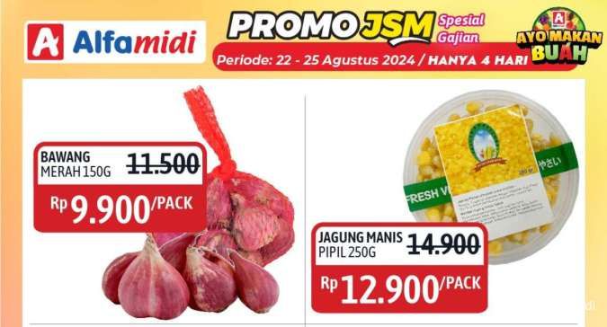 Promo JSM Alfamidi sampai 25 Agustus 2024, Buah Naga-Jagung Manis Harga Spesial