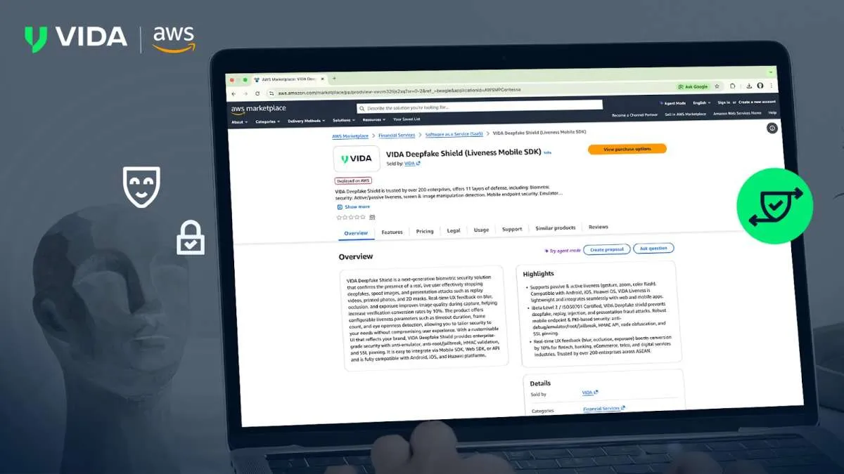 Hadir di AWS Marketplace, VIDA Perluas Layanan Identitas Digital ke Pasar Global