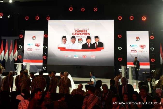 Hitung cepat Litbang Kompas data 52,30%: Jokowi-Ma'ruf 55%, Prabowo-Sandiaga 45% 