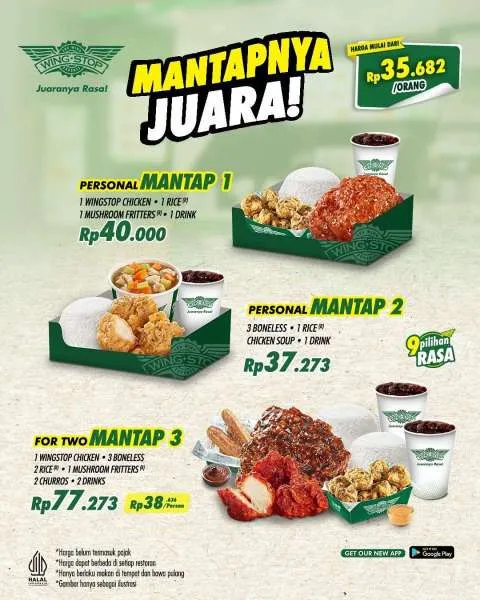 Promo Wingstop Mantapnya Juara 1-3