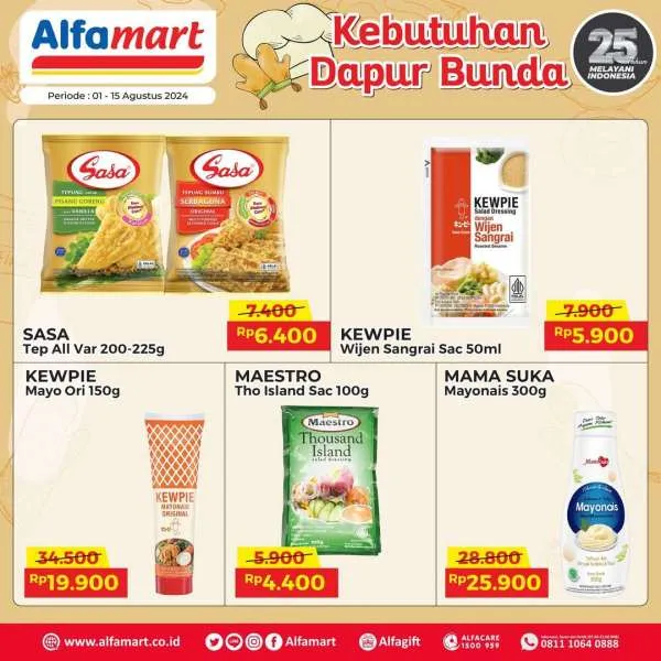 Promo Alfamart Kebutuhan Dapur Periode 1-15 Agustus 2024