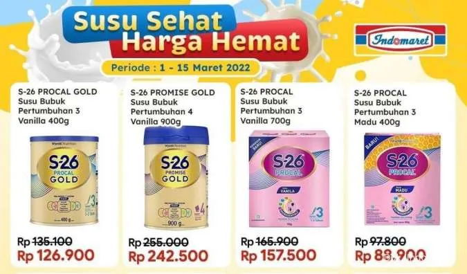 Promo Indomaret Susu Sehat Harga Hemat Periode 1-15 Maret 2022