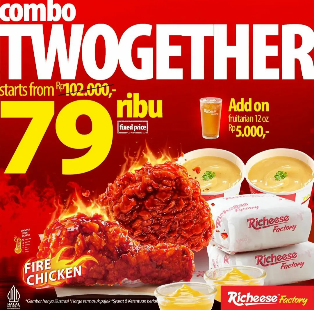 Promo Richeese Factory Combo Twogether