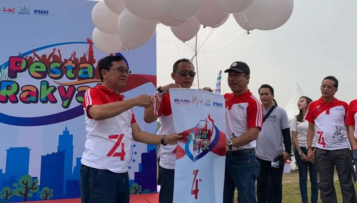 Sinergi Hutama Karya-PTPN V-PNM Hadirkan Kemeriahan HUT RI Ke-74 di Pekanbaru