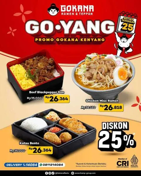 Promo Gokana Kenyang Tiap Tanggal 25