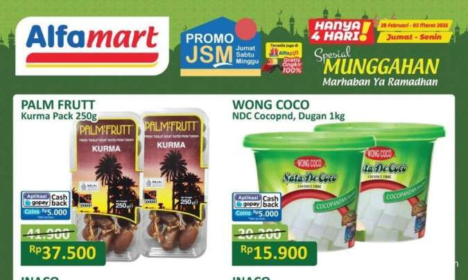 Promo JSM Alfamart Awal Ramadan 2025 Berakhir Besok, Kurma & Nata De Coco Hemat