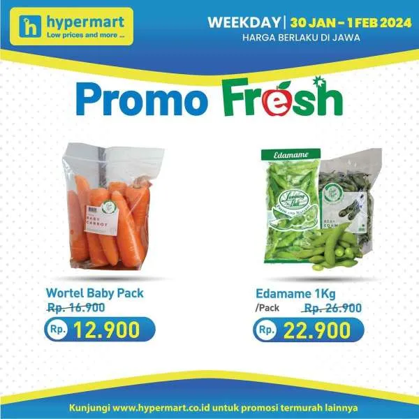 Promo Hypermart Hyper Diskon Weekday Periode 30 Januari-1 Februari 2024