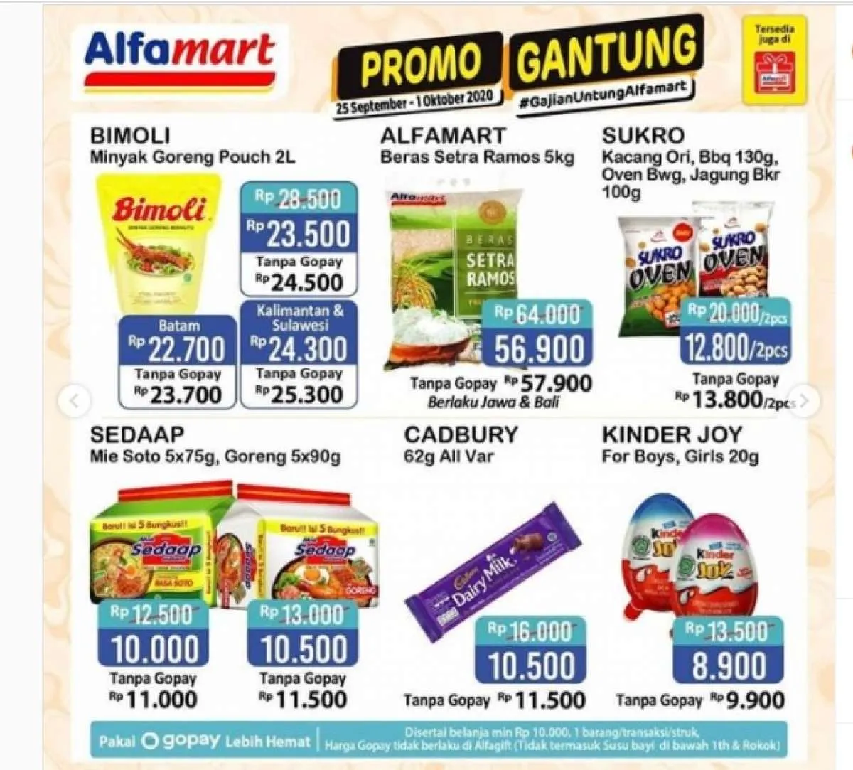 Promo Alfamart hari ini 30 September 2020, harga Bimoli Rp 24.000-an!