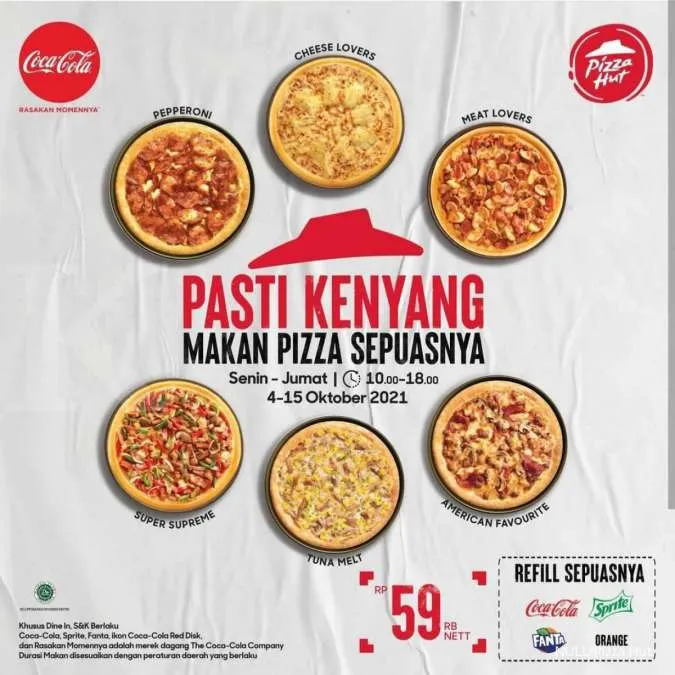 Promo Pizza Hut All You Can Eat 4-15 Oktober 2021
