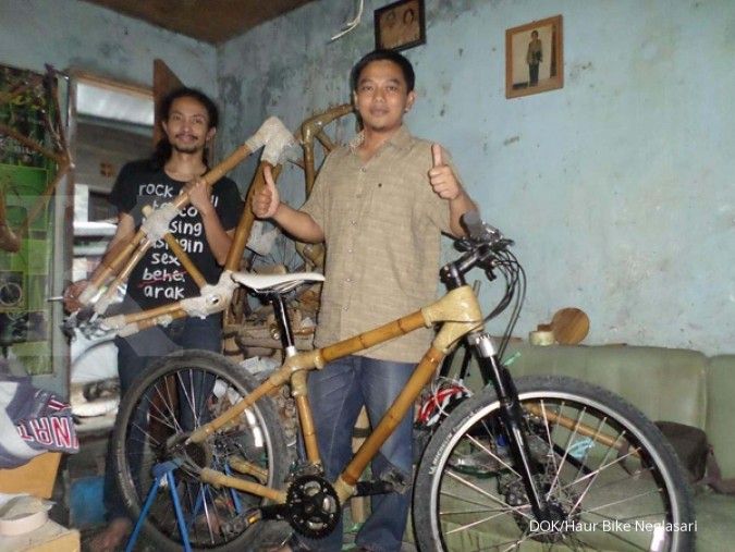 Sepeda bambu Gun Gun melaju sampai Eropa