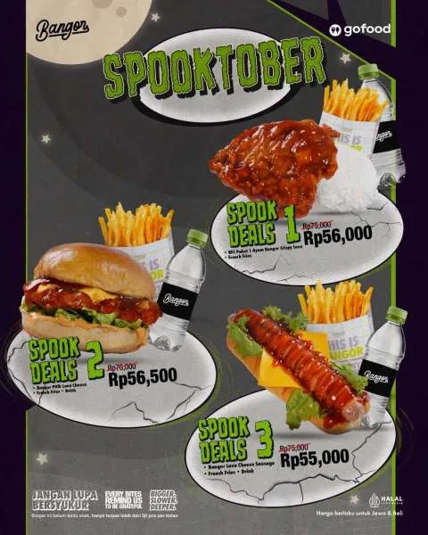 Promo Burger Bangor Spooktober 30-31 Oktober 2025