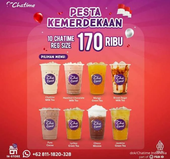 Promo Chatime Pesta Kemerdekaan 