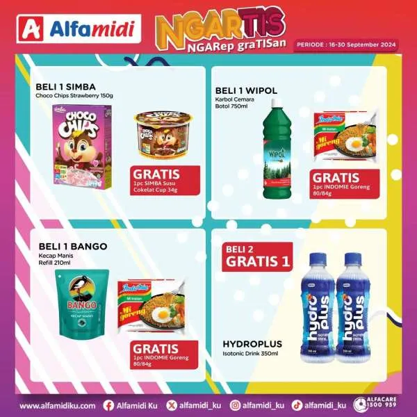 Promo Alfamidi Ngartis (Ngarep Gratisan) Periode 16-30 September 2024