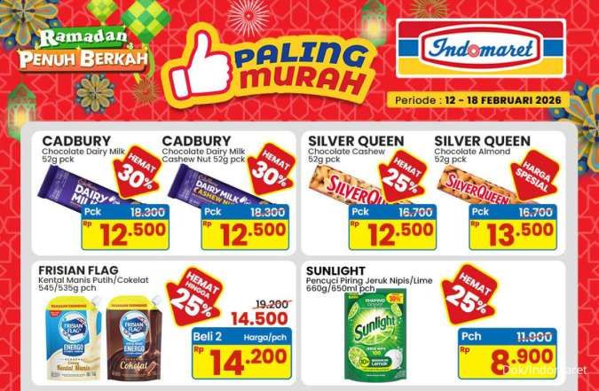 Promo Indomaret Murah 12-18 Februari 2026, Frisian Flag & Sunlight Diskon 25%