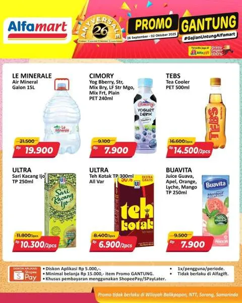Promo Alfamart Gantung Periode 26 September-2 Oktober 2025