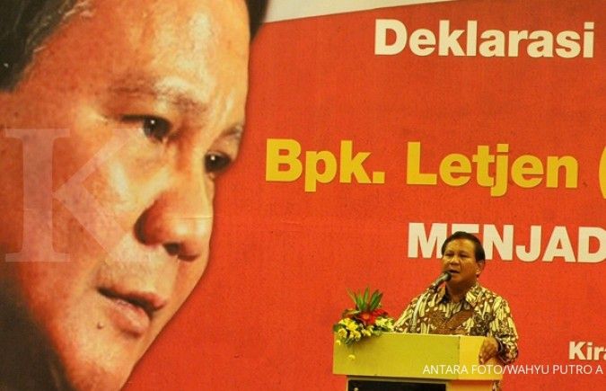 Prabowo buka kemungkinan koalisi dengan PDIP