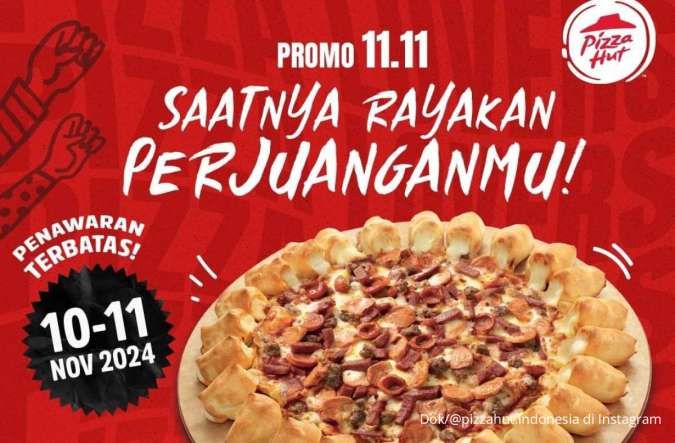 Promo 11.11 di Pizza Hut dan PHD 11 November 2024, Promo Spesial Hari Pahlawan