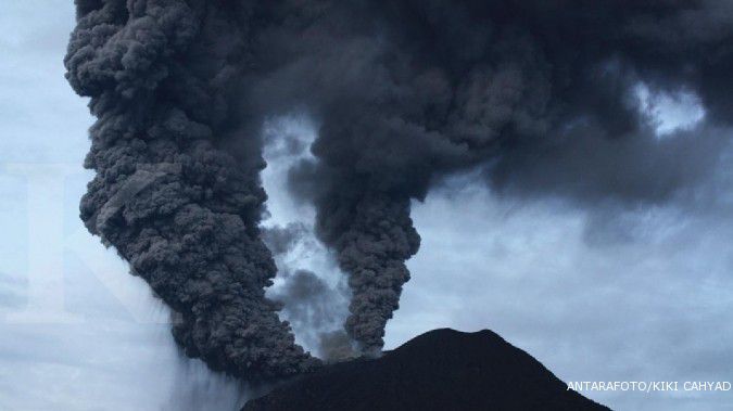 30 kali letusan terjadi di Gunung Sinabung