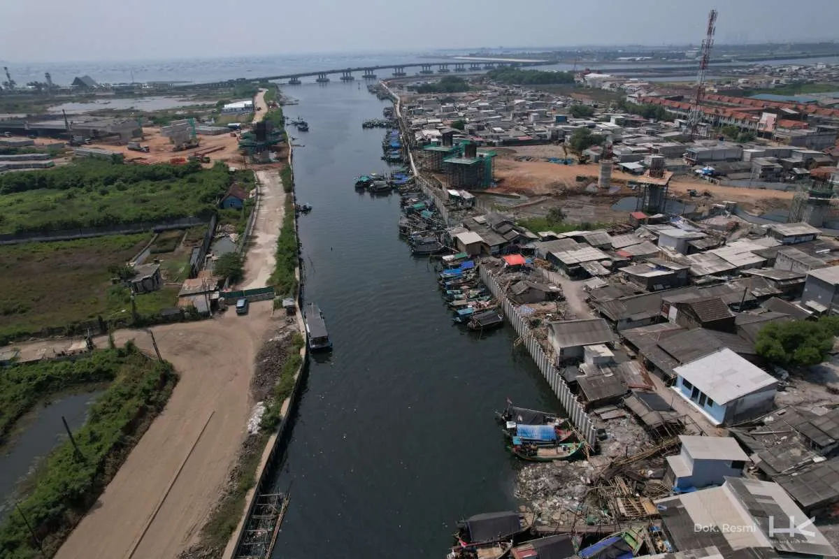 Progres PSN Pengaman Pantai Pesisir Teluk Jakarta Garapan Hutama Karya Capai 53,14%