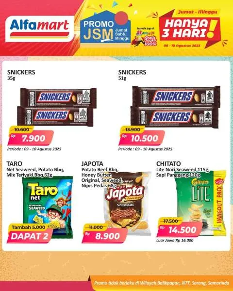 Promo JSM Alfamart Periode 8-10 Agustus 2025