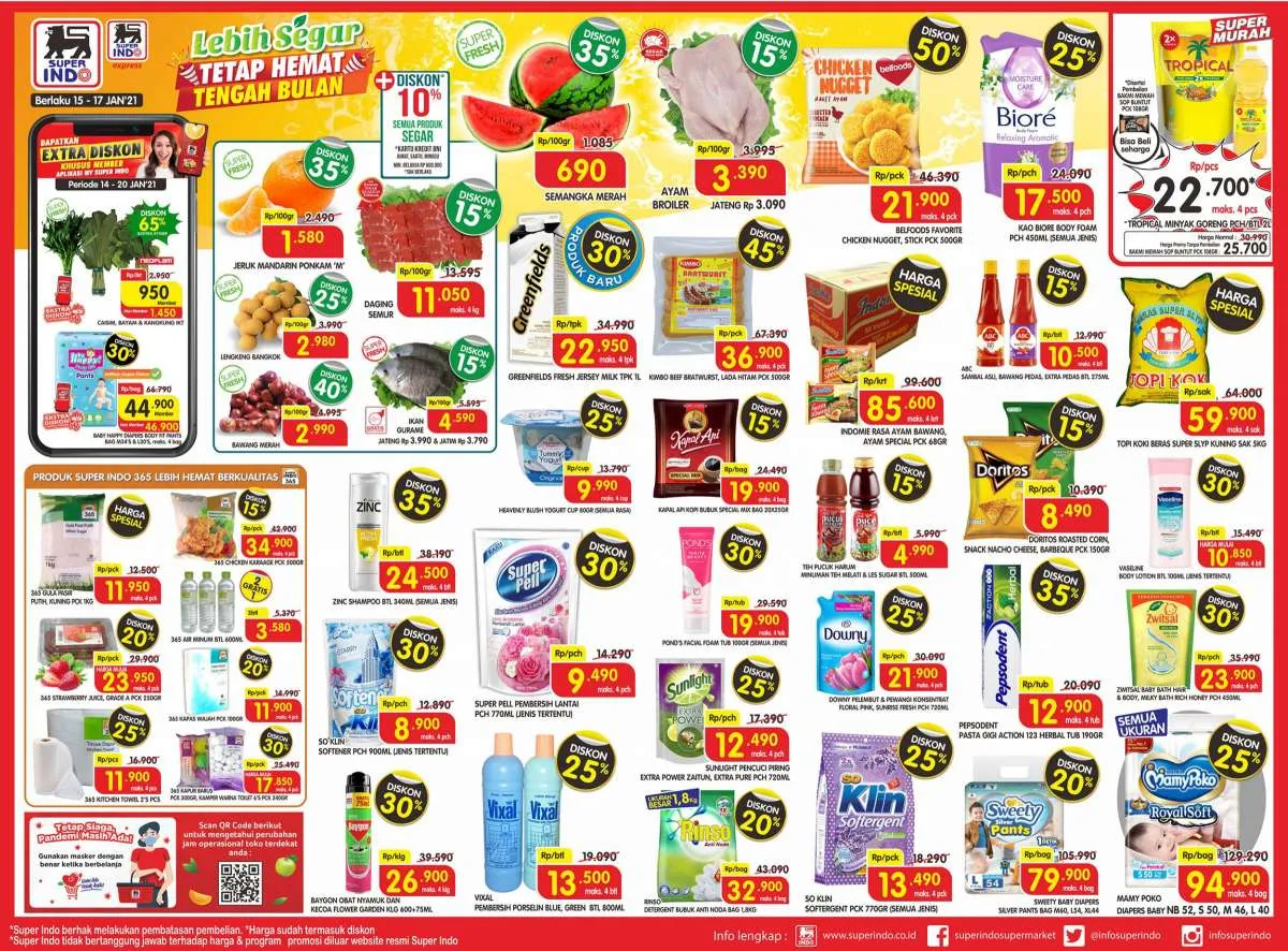 Promo Superindo hari ini 17 Januari 2020, diskonan Hari Minggu!
