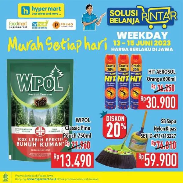Promo Hypermart Hyper Diskon Weekday Periode 13-15 Juni 2023