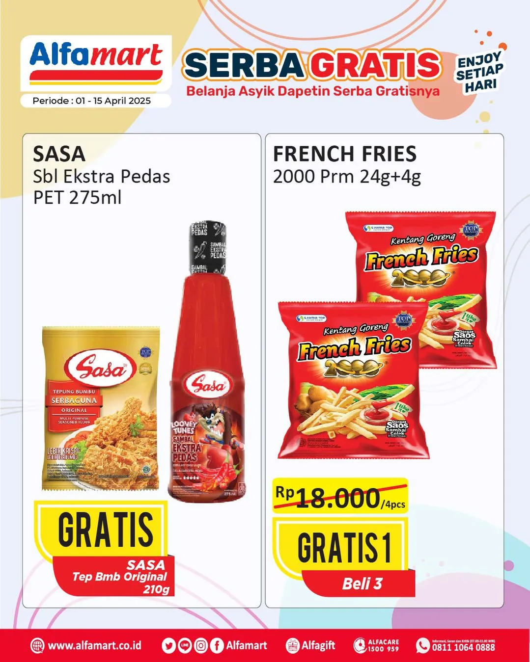 Promo Alfamart Serba Gratis Periode 1-15 April 2025