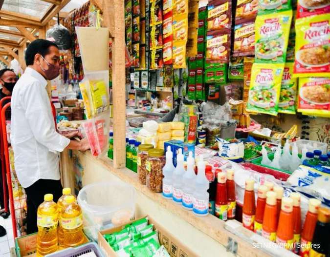 Jelang Ramadan, Presiden Cek Ketersediaan Bahan Pokok di Sejumlah Pasar