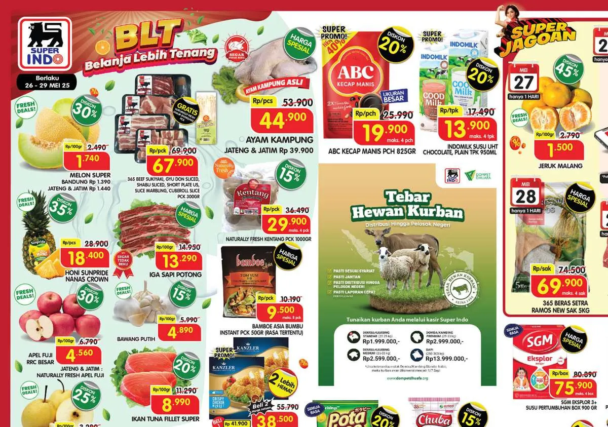 Promo Superindo Weekday 26-29 Mei 2025, Nugget dan Indomie Beli Banyak Lebih Hemat