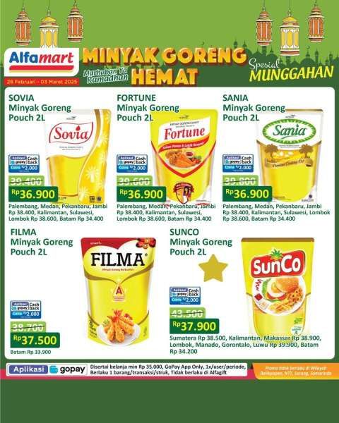 Promo Minyak Goreng Hemat di Alfamart 28 Februari-3 Maret 2025