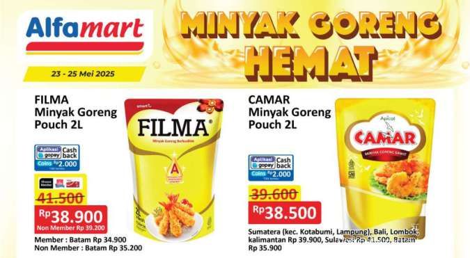 Promo Minyak Goreng Weekend Hemat di Alfamart dan Indomaret Bulan Mei 2025, Apa Saja?