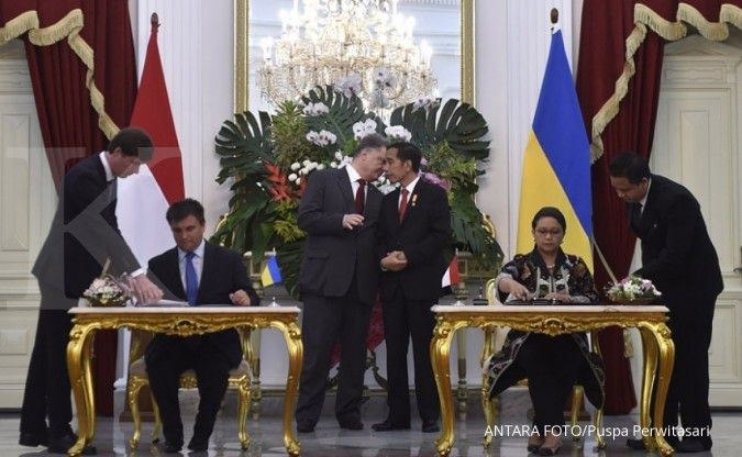 Jokowi & Presiden Ukraina teken empat kerjasama