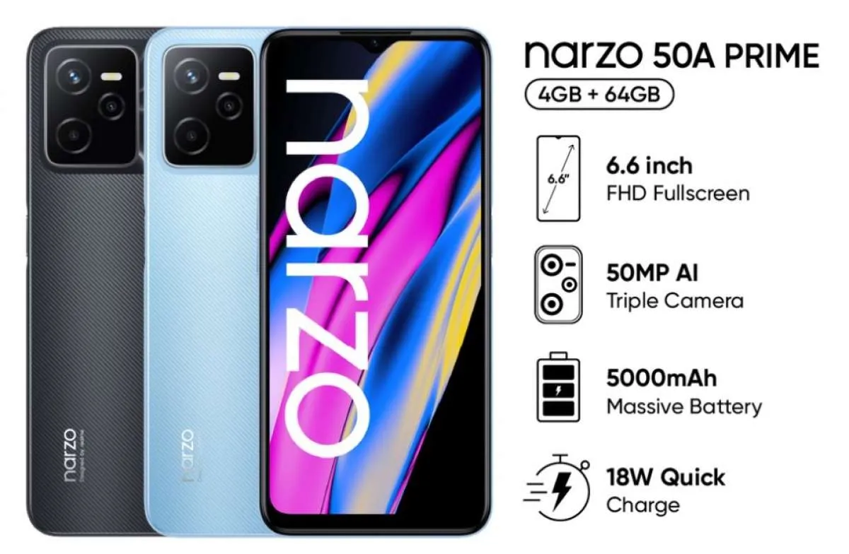 HP Murah Terbaru, Simak Spesifikasi dan Harga HP Realme Narzo 50A Prime di Indonesia