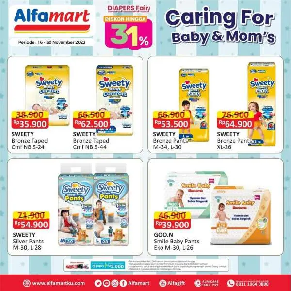 Promo Alfamart Diapers Fair Periode 16-30 November 2022