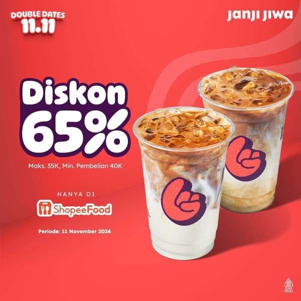 Promo 11.11 di Janji Jiwa x ShopeeFood 11 November 2024