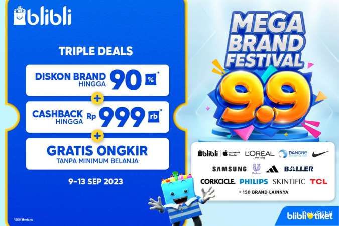 Hari Pelanggan Nasional, Blibli Gelar Mega Brand Festival 9.9