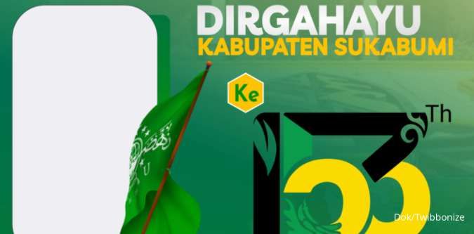 Kumpulan Twibbon Hari Jadi Kabupaten Sukabumi ke-153, Yuk Simpan dan Ramaikan