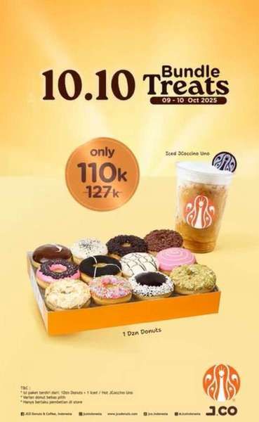Promo 10.10 di J.CO 9-10 Oktober 2025