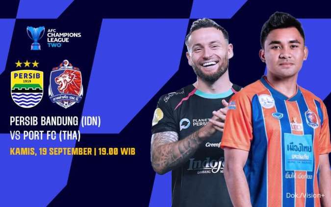 Link Live Streaming Persib vs Port FC, Kamis (19/9) Pukul 19.00 WIB 