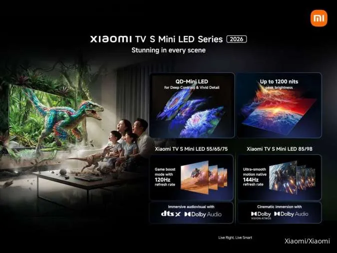Xiaomi TV S Mini LED 2026 Meluncur di Indonesia, Ini Daftar Harganya