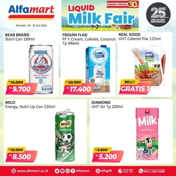 Promo Alfamart Milk Fair Periode 16-31 Juli 2024