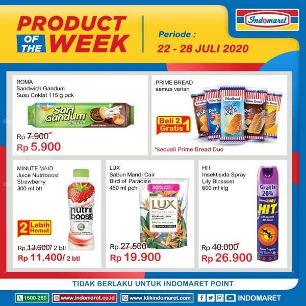 Promo Indomaret Product of The Week 22-28 Juli 2020