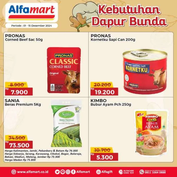 Promo Alfamart Kebutuhan Dapur Periode 1-15 Desember 2024