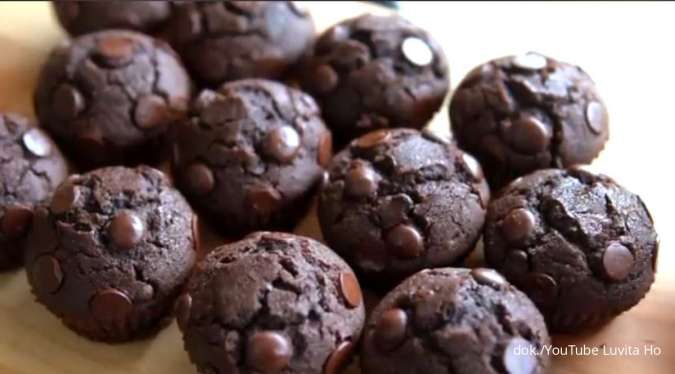  Resep Chocolate Muffin Manisnya Pas dan Nyoklat, Matang sampai Dalam Anti Gagal