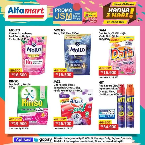 Promo JSM Alfamart Periode 26-28 Juli 2024