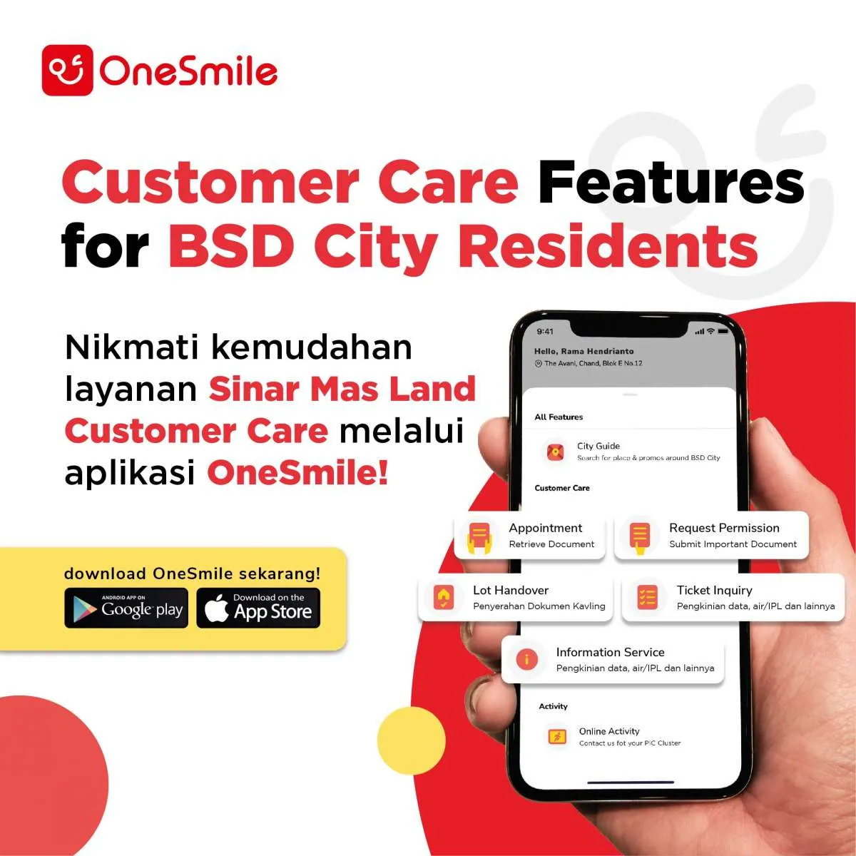Warga BSD City Nikmati Layanan Sinar Mas Land Customer Care Melalui City App OneSmile