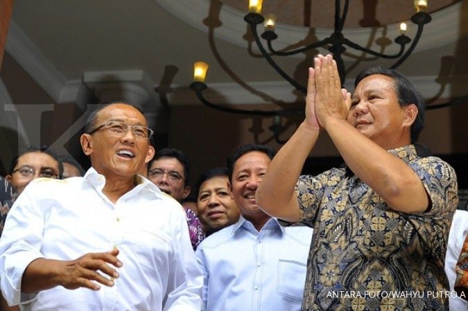 Tengah malam, Prabowo dan Ical bahas koalisi
